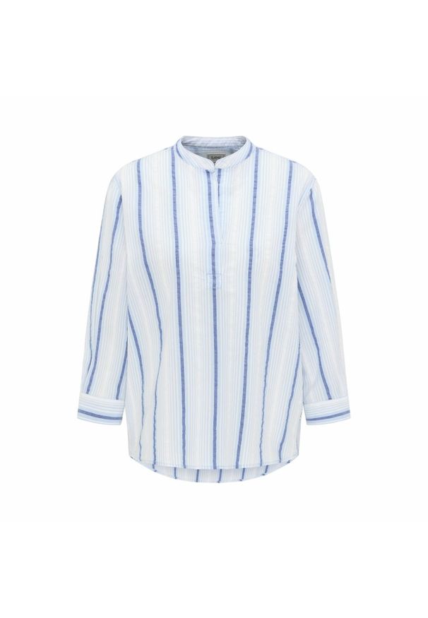Lee - LEE ESSENTIAL BLOUSE DAMSKA BLUZKA W PASKI SURF BLUE L45VZQQF 112110648. Wzór: paski