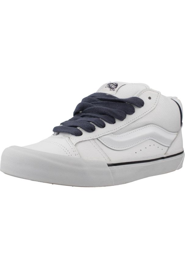 Vans - Buty VANS KNU MID Biały. Kolor: biały. Materiał: skóra, tkanina