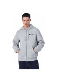 Bluza męska Champion Full Zip Hoodie. Typ kołnierza: kaptur. Kolor: wielokolorowy, szary. Materiał: włókno, syntetyk, bawełna