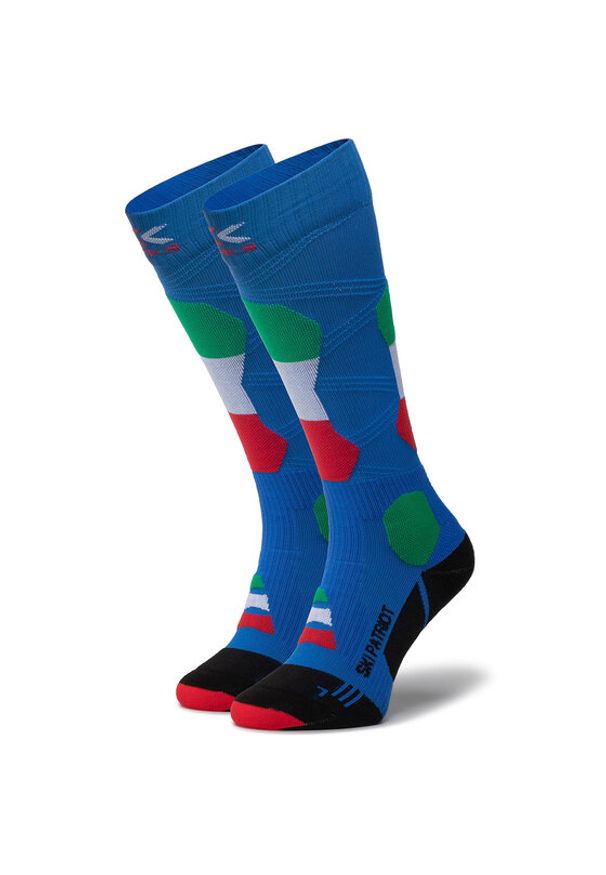 X-Socks Skarpety Wysokie Unisex Ski Patriot Italy 4.0 XSSS45W19U Niebieski. Kolor: niebieski. Materiał: materiał