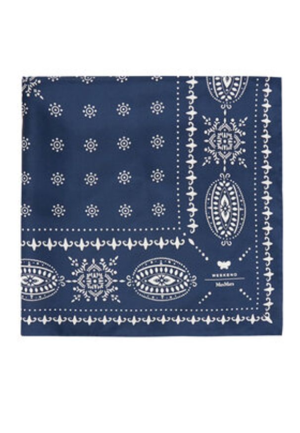 Weekend Max Mara Chusta Siam 2525546054 Granatowy. Kolor: niebieski. Materiał: jedwab