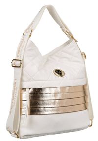 Shopperka plecak 2w1 Peterson [DH] PTN 22007 biała. Kolor: biały. Materiał: skórzane. Styl: klasyczny