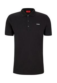 Hugo Polo 50470547 Czarny Slim Fit. Typ kołnierza: polo. Kolor: czarny