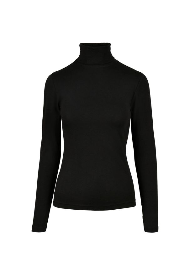 Urban Classics - Bluzka Z Długim Rękawem Dla Pań I Panów Basic Turtle Neck. Kolor: czarny. Długość rękawa: długi rękaw. Długość: długie. Sport: turystyka piesza