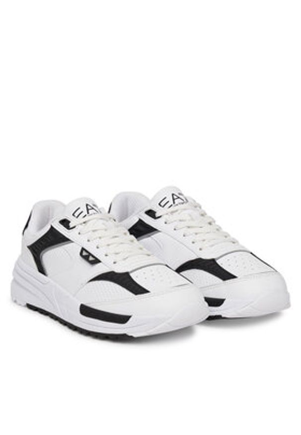 EA7 Emporio Armani Sneakersy X8X241 XK435 C695 Biały. Kolor: biały. Materiał: skóra