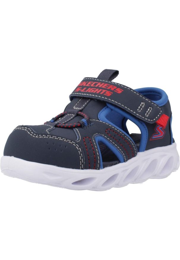 skechers - Sandały SKECHERS HYPNO-SPLASH Niebieski. Kolor: niebieski. Materiał: tkanina