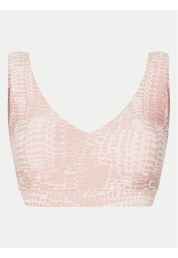 Chantelle Biustonosz top Soft Stretch C11D10 Różowy. Kolor: różowy. Materiał: syntetyk