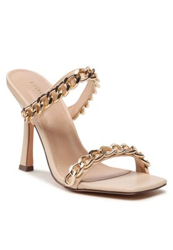 DeeZee Klapki FA21085-9 Beżowy. Kolor: beżowy. Materiał: skóra