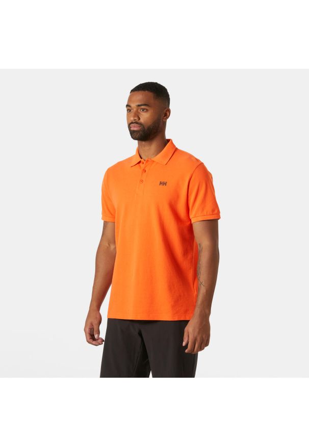 Polo Helly Hansen Transat. Typ kołnierza: polo. Kolor: pomarańczowy. Styl: elegancki