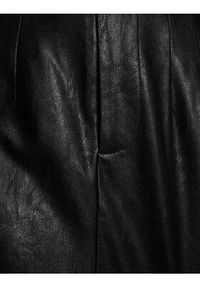 Morgan Spódnica z imitacji skóry 212-JACKIE Czarny Slim Fit. Kolor: czarny. Materiał: skóra #6