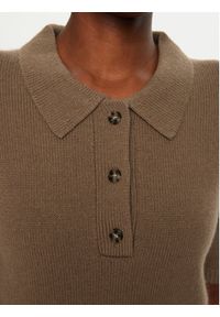 Herskind Sweter Alberto 5417974 Brązowy Regular Fit. Kolor: brązowy. Materiał: kaszmir, wełna #5