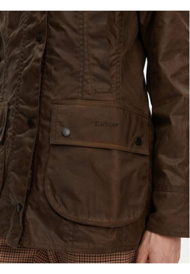 Barbour Kurtka przejściowa Beadnell LWX0667BR31 Brązowy Regular Fit. Kolor: brązowy. Materiał: bawełna