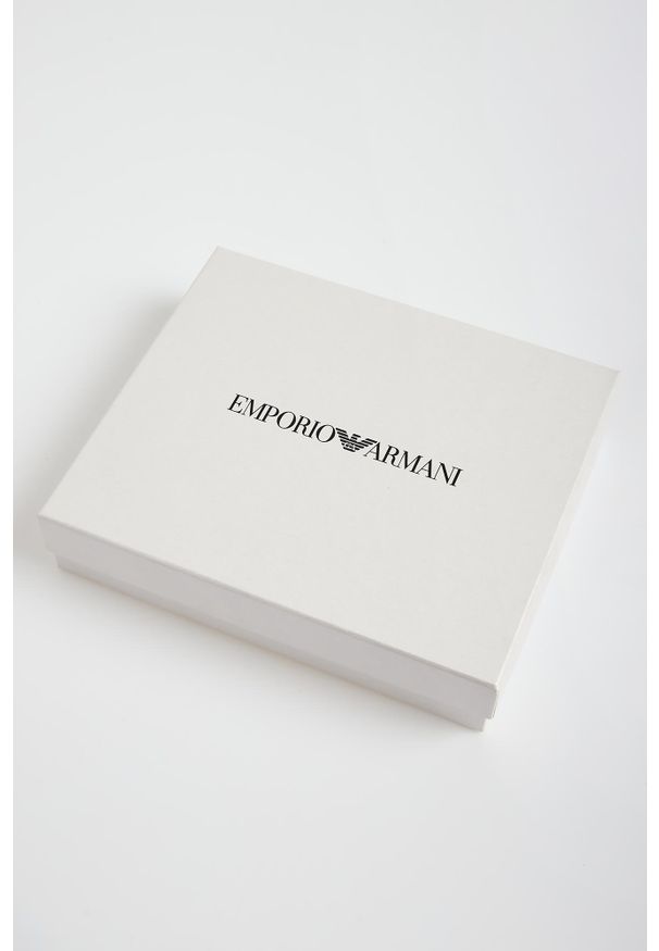 Emporio Armani - Pasek męski skórzany EMPORIO ARMANI. Materiał: skóra