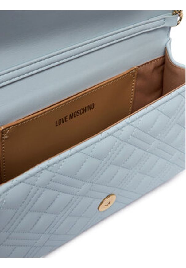 Love Moschino - LOVE MOSCHINO Torebka JC4079PP1OLA0701 Błękitny. Kolor: niebieski. Materiał: skórzane