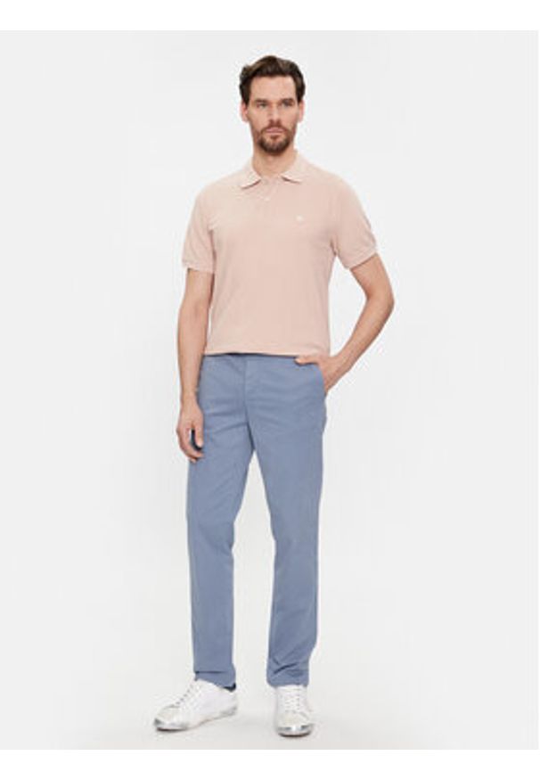 United Colors of Benetton - United Colors Of Benetton Polo 3089J3179 Beżowy Regular Fit. Typ kołnierza: polo. Kolor: beżowy. Materiał: bawełna