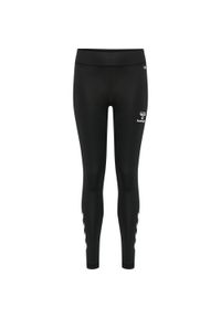 Legginsy dziecięce Hummel Core XK. Okazja: na uczelnię. Kolor: czarny. Materiał: materiał. Wzór: nadruk. Styl: sportowy #1