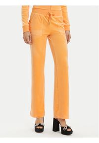 Juicy Couture Spodnie dresowe Del Ray JCAP180 Pomarańczowy Regular Fit. Kolor: pomarańczowy. Materiał: syntetyk #1