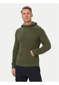 Aeronautica Militare Sweter 262MA1665UL00409 Khaki Regular Fit. Kolor: brązowy. Materiał: bawełna #1