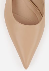 Born2be - Ciemnobeżowe Sandały na Niskim Obcasie Nunziata. Okazja: na wesele, na co dzień, na ślub cywilny. Kolor: beżowy. Obcas: na obcasie. Styl: casual, klasyczny, elegancki. Wysokość obcasa: niski #7