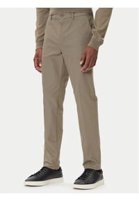 BOSS Chinosy P-Kaiton1 50543945 Beżowy Slim Fit. Kolor: beżowy. Materiał: bawełna