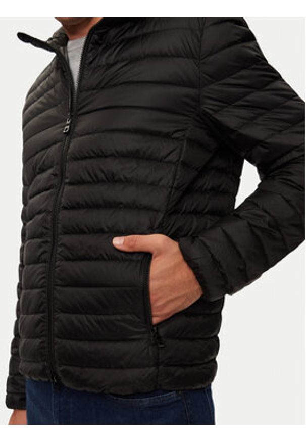 Geox Kurtka puchowa Warrens M4625B T3146 F9000 Czarny Regular Fit. Kolor: czarny. Materiał: syntetyk