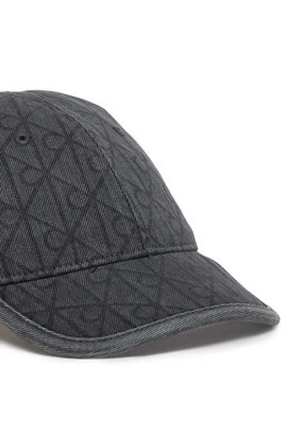 Calvin Klein Czapka z daszkiem Denim Emblem Burnout LV04D5048G Szary. Kolor: szary. Materiał: bawełna