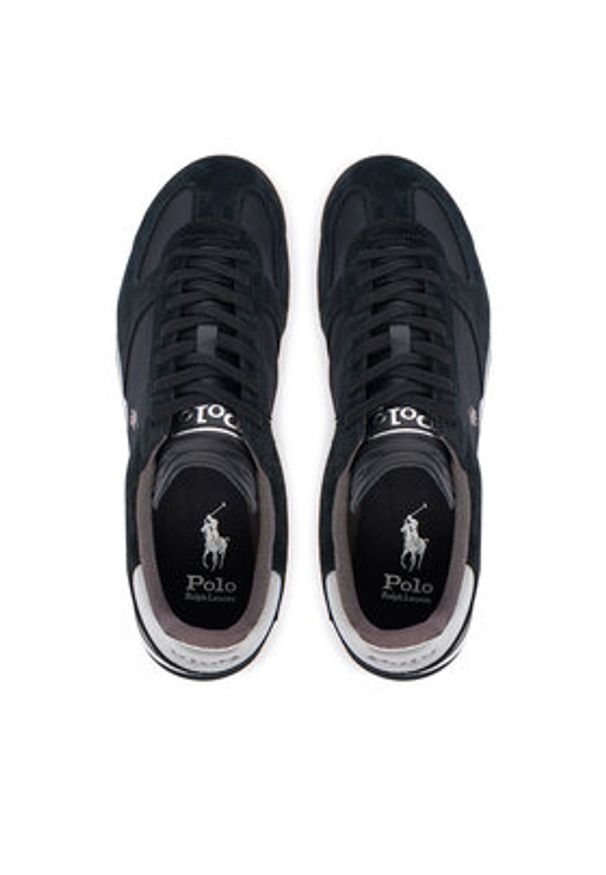 Polo Ralph Lauren Sneakersy Varick Pp 809974041002 Czarny. Kolor: czarny. Materiał: skóra, zamsz
