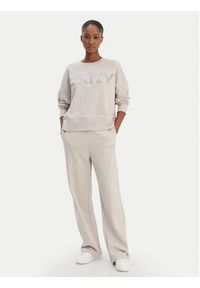 DKNY Sport Bluza DP6T1561 Beżowy Oversize. Kolor: beżowy. Materiał: bawełna. Styl: sportowy #4