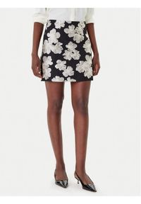 French Connection Spódnica mini 73ZAX Czarny Slim Fit. Kolor: czarny. Materiał: syntetyk