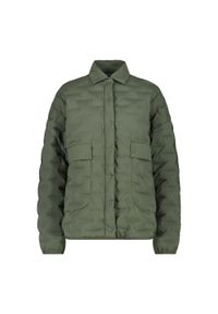 Damska kurtka puchowa CMP. Kolor: zielony. Materiał: puch. Sezon: zima. Sport: narciarstwo #1