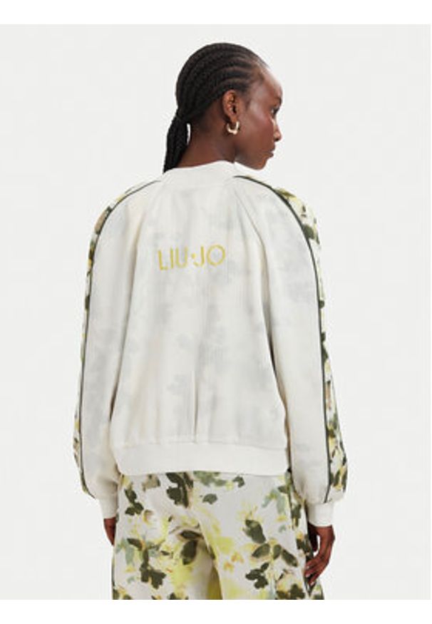 Liu Jo Sport Kurtka bomber TA6256 T358A Kremowy Regular Fit. Kolor: kremowy. Materiał: syntetyk. Styl: sportowy