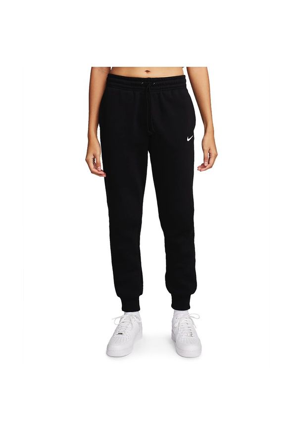 Spodnie Nike Sportswear Phoenix Fleece FZ7626-010 - czarne. Kolor: czarny. Materiał: bawełna, dresówka, poliester, dzianina. Sport: fitness