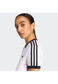 Adidas - adidas T-Shirt 3-Stripes KD3683 Biały Slim Fit. Kolor: biały. Materiał: bawełna #4