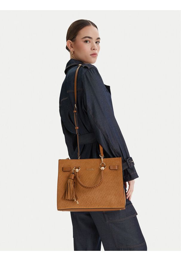 Liu Jo Torebka AA6086 T384A Brązowy. Kolor: brązowy. Materiał: skórzane