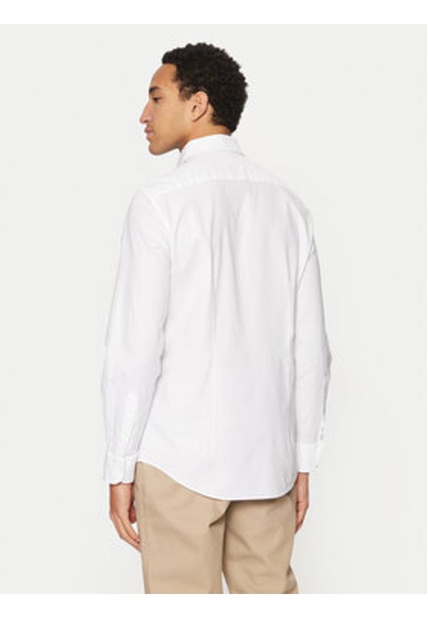 TOMMY HILFIGER - Tommy Hilfiger Koszula MW0MW37597 Biały Slim Fit. Kolor: biały. Materiał: bawełna