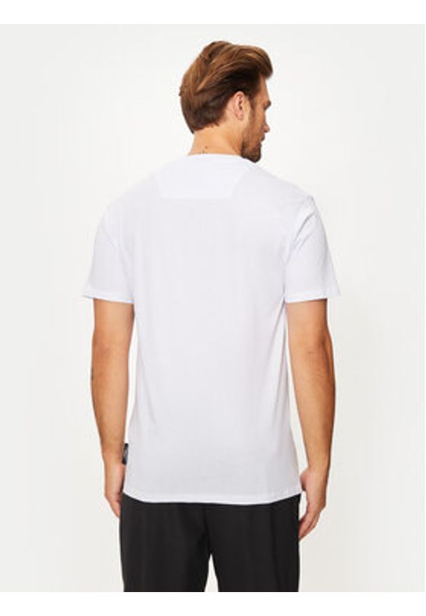 Plein Sport T-Shirt AADC MTK7197 SJY001N Biały Regular Fit. Kolor: biały. Materiał: bawełna. Styl: sportowy