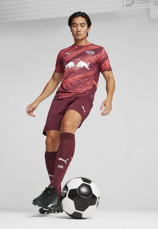 Puma - Męska koszulka wyjazdowa RB Leipzig 24/25 PUMA Dark Jasper Active Red. Kolor: czerwony