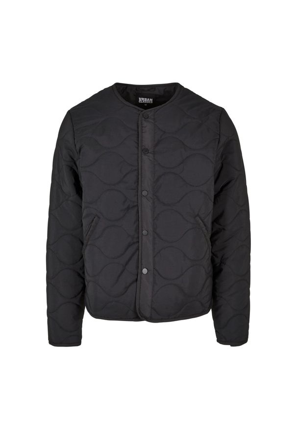 Urban Classics - Kurtka Męska Z Podszewką. Kolor: czarny. Sport: turystyka piesza
