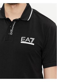 EA7 Emporio Armani Polo 3DPF17 PJ03Z 1200 Czarny Regular Fit. Typ kołnierza: polo. Kolor: czarny. Materiał: bawełna