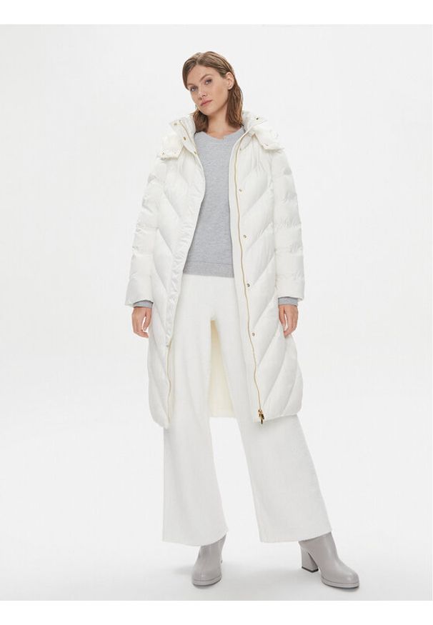 Pinko - PINKO Płaszcz przejściowy Computer 101601 A11M Biały Regular Fit. Kolor: biały. Materiał: syntetyk