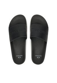 Armani Exchange Klapki XUP017 XV795 00002 Czarny. Kolor: czarny. Materiał: skóra #6