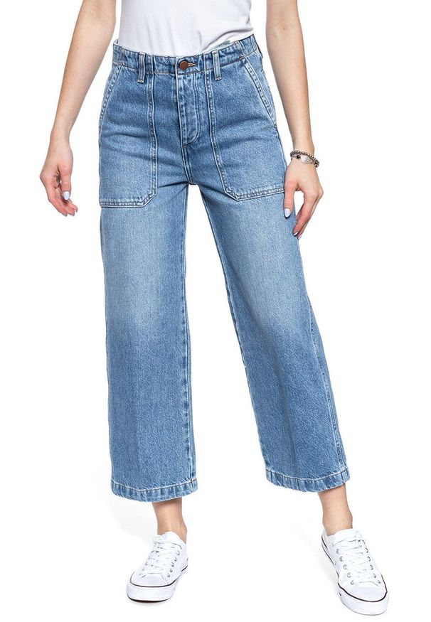 Wrangler - WRANGLER CARPENTER PANT ALL STAR BLUE W28FRI25U. Stan: podwyższony. Kolor: niebieski