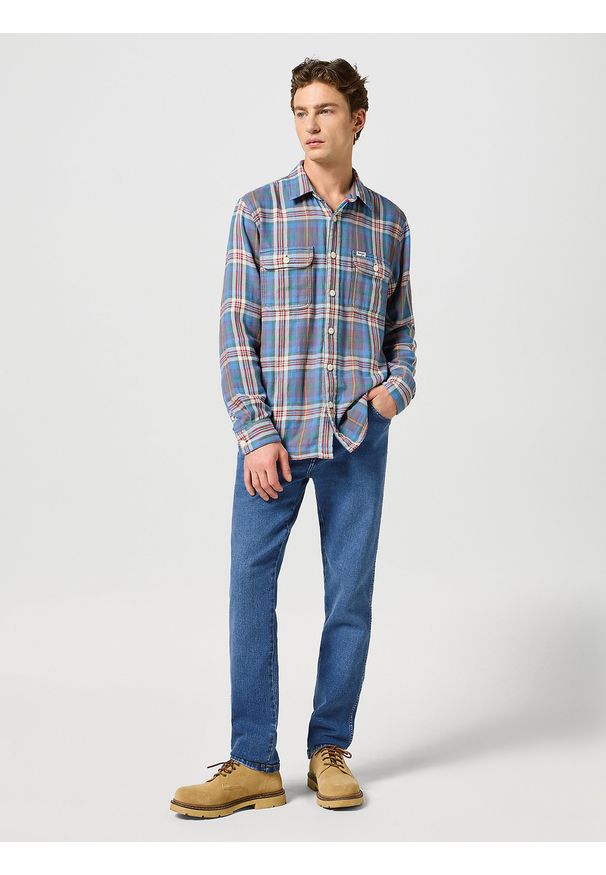 Wrangler - WRANGLER MĘSKIE SPODNIE JEANSOWE WRANGLER TEXAS SLIM RIDGE WASH 112358218