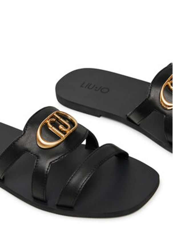 Liu Jo Klapki Saba 11 SA5083 P0102 Czarny. Kolor: czarny. Materiał: skóra