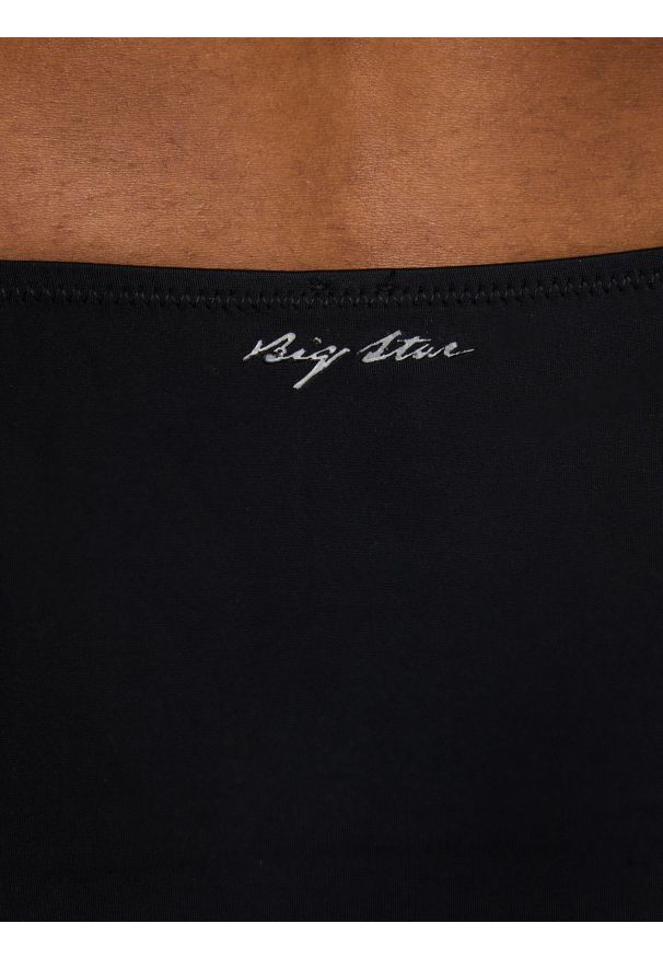 Big-Star - Dół od kostiumu kąpielowego czarny Bellsara 906. Kolor: czarny. Materiał: materiał. Wzór: nadruk