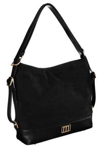 Shopper bag czarny Monnari BAG2800-020. Kolor: czarny. Materiał: skórzane #1