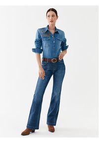 Guess Koszula jeansowa W3YH72 D52R1 Niebieski Regular Fit. Kolor: niebieski, różowy. Materiał: jeans, bawełna #4