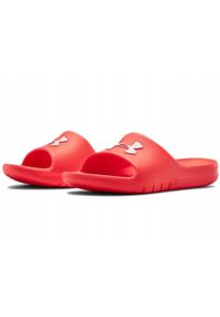 Klapki sportowe basenowe męskie Under Armour UA Locker IV. Kolor: czerwony. Styl: sportowy