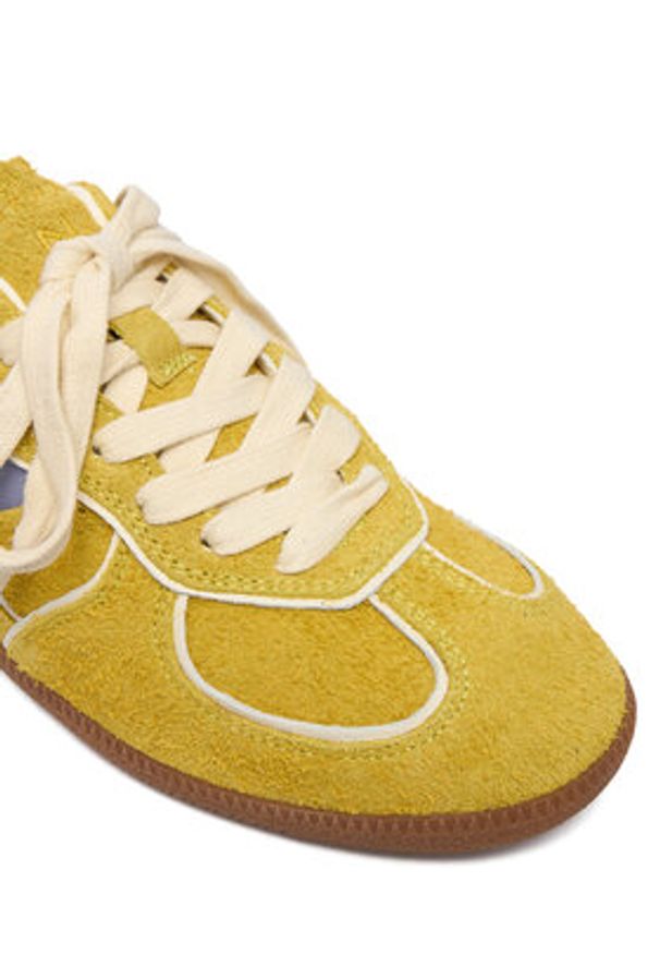 Nokwol Sneakersy August Zielony. Kolor: zielony. Materiał: skóra, zamsz