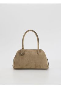 Reserved - Torebka z imitacji zamszu - beżowy. Kolor: beżowy. Materiał: zamszowe #1